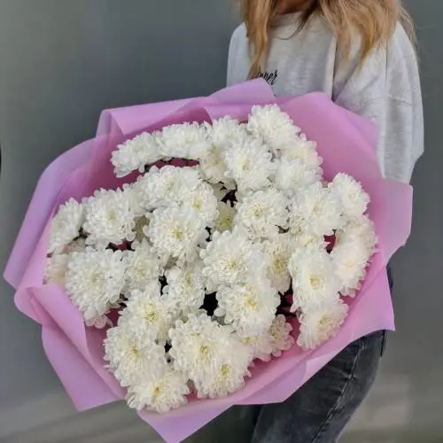 Букет из 7 кустовых хризантем