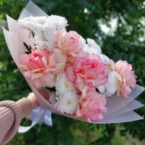 Букет с французскими розами