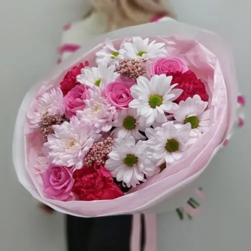 Букет "РОЗОВЫЙ РУМЯНЕЦ"