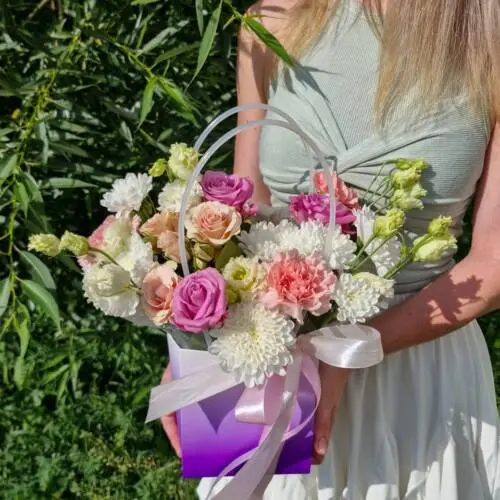 Композиция в сумочке "ЛЕТНИЙ ДЕНЬ"