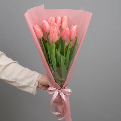 АКЦИЯ Букет из 9 тюльпанов (цвет микс)